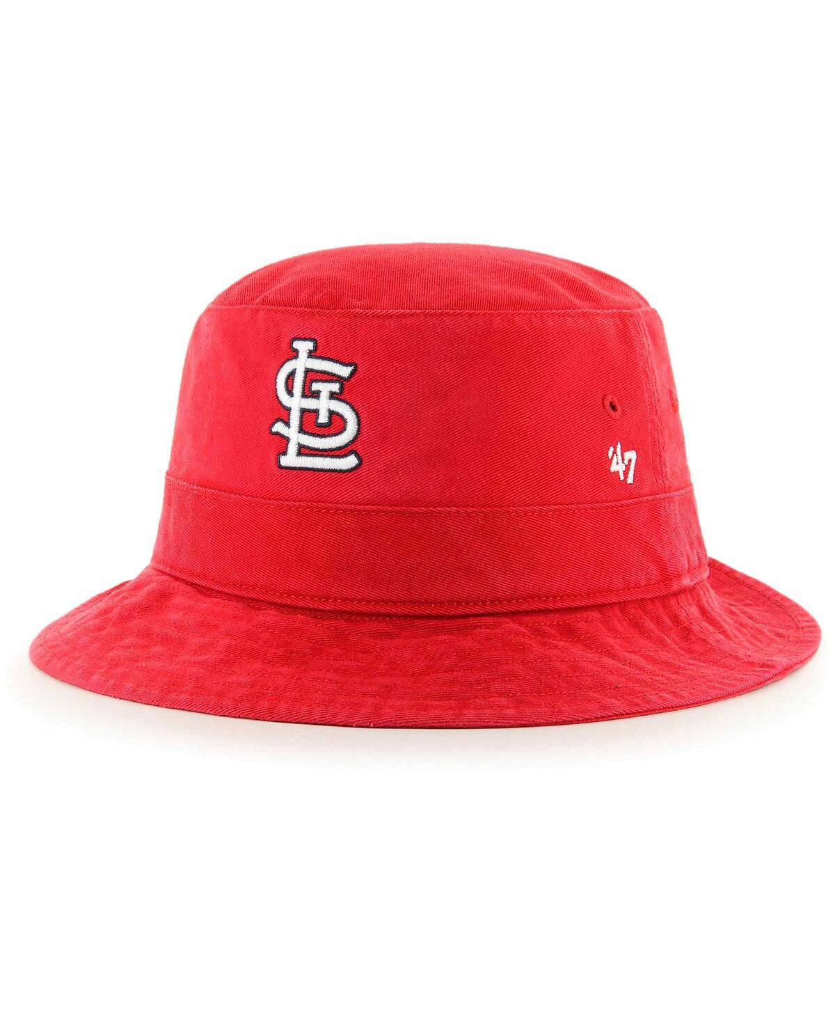 Shop 47 Brand Men's ' Red St. Louis Cardinals Primary Bucket Hat