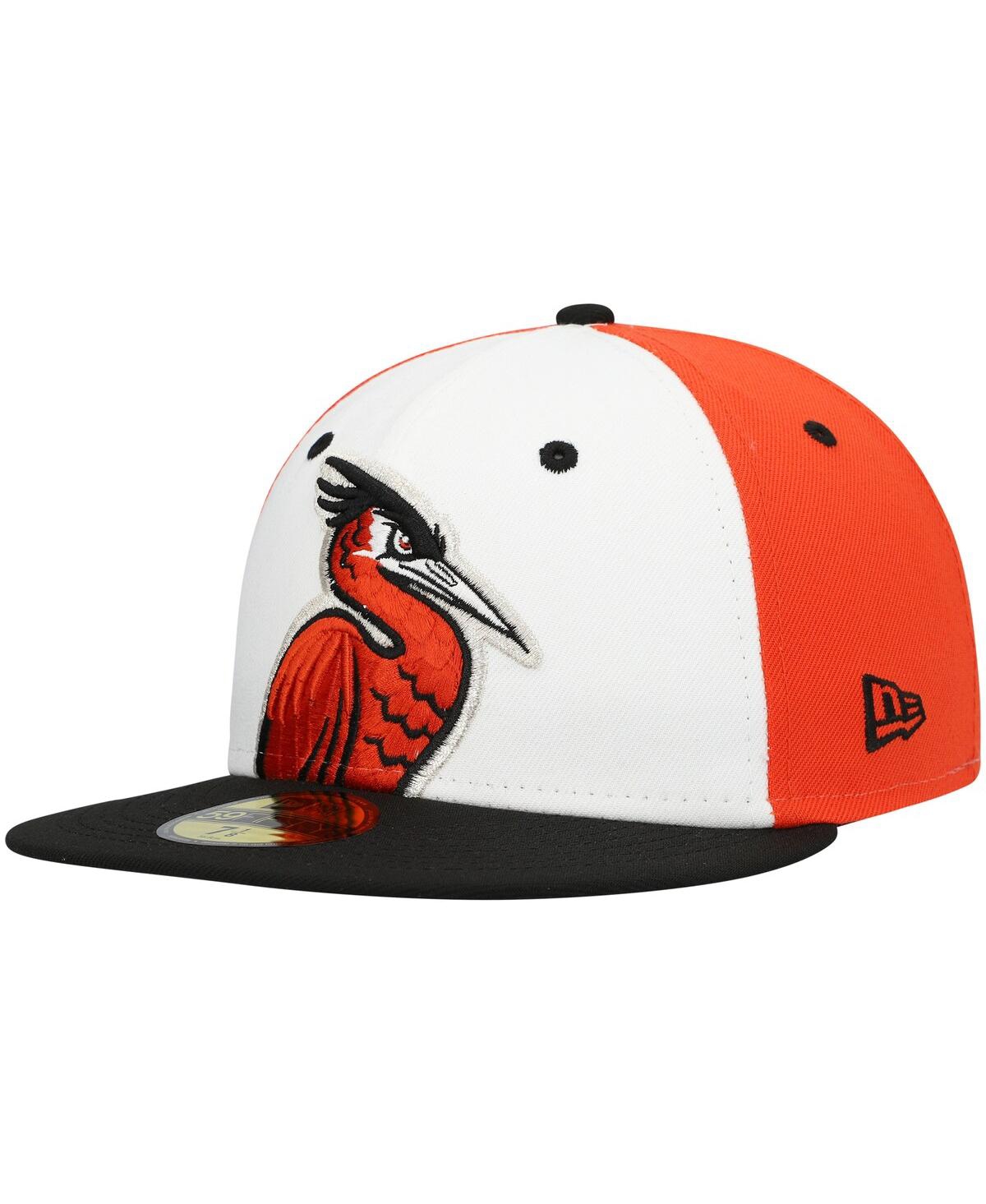 New Era White Delmarva Shorebirds Authentic Collection Team Alternate 59fifty Fitted Hat In White