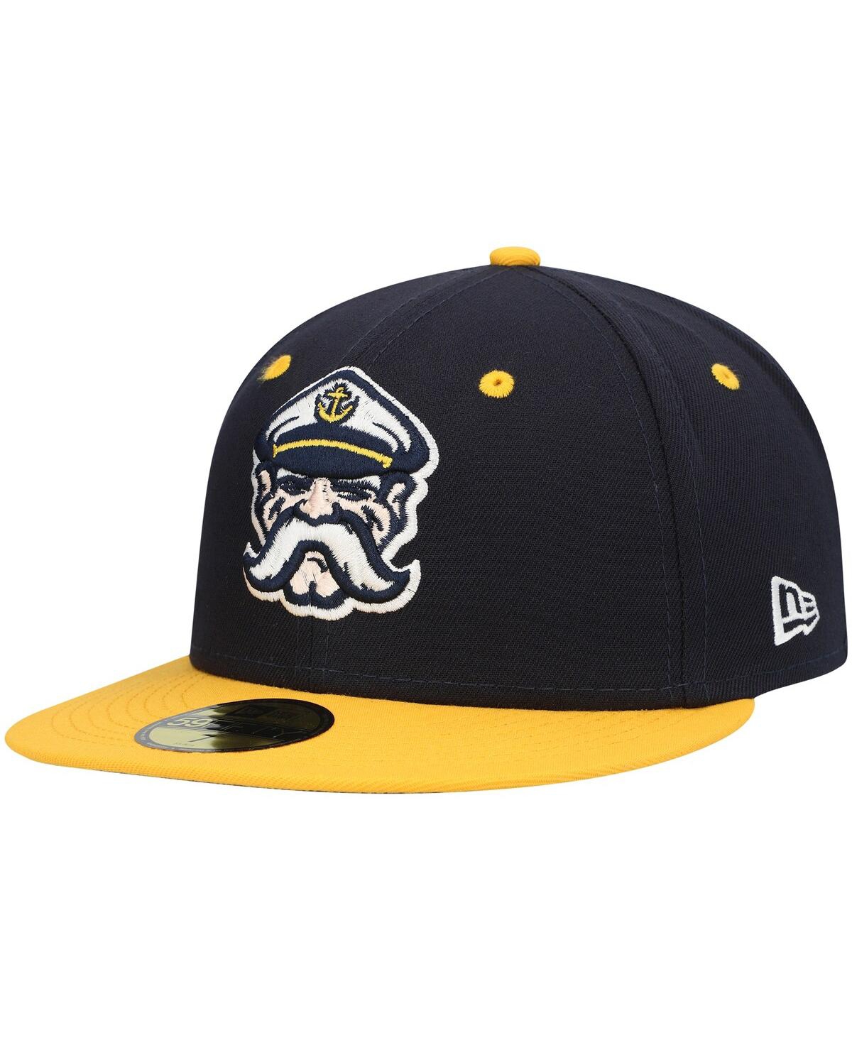 Men's New EraLake County Captains Authentic Collection Team Alternate 59FIFTY Fitted Hat - Navy