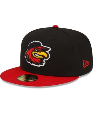 Men's Black Rochester Red Wings Home Authentic Collection 59FIFTY Fitted Hat