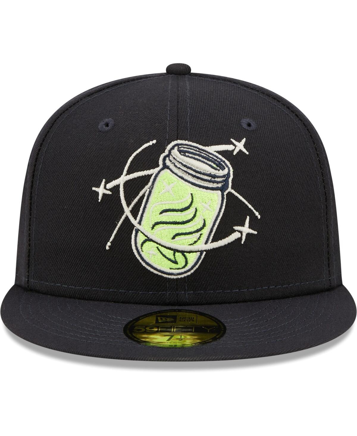 Men's New EraColumbia Fireflies Authentic Collection Team Alternate 59FIFTY Fitted Hat - Navy