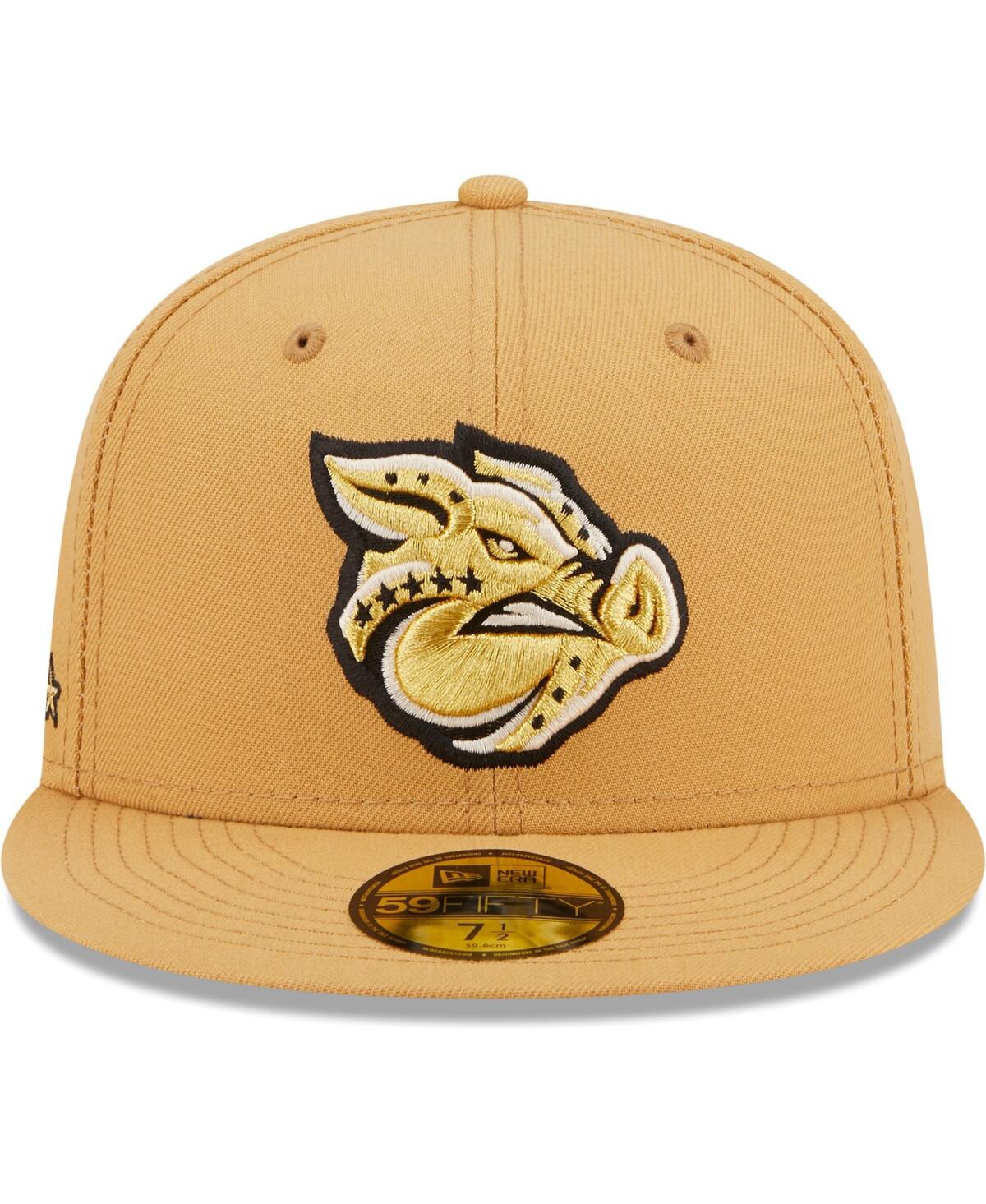 Men's New EraLehigh Valley IronPigs Authentic Collection 59FIFTY Fitted Hat - Natural