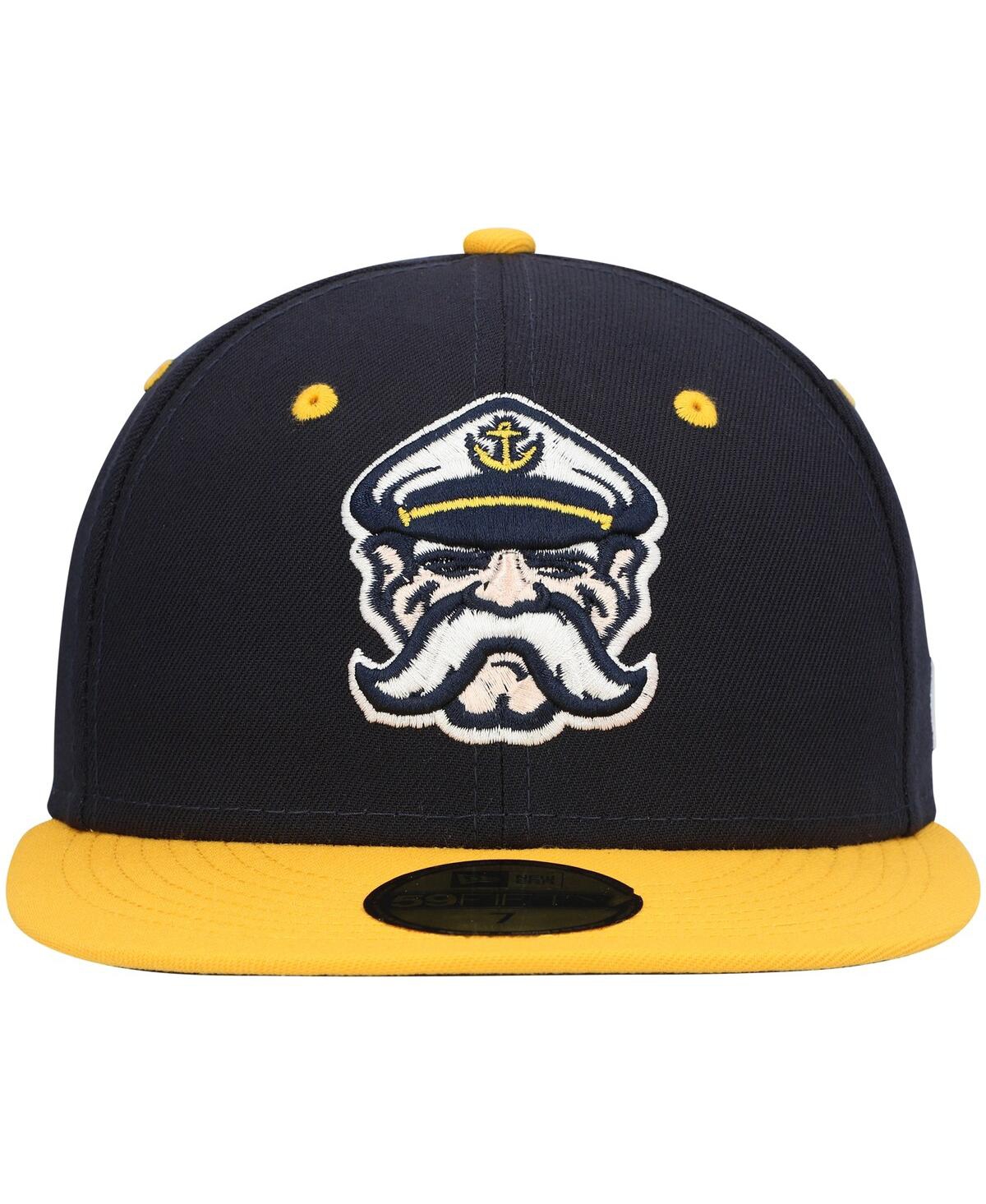 Men's New EraLake County Captains Authentic Collection Team Alternate 59FIFTY Fitted Hat - Navy