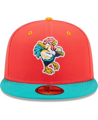 Men's Coral, Turquoise Gallos de Delmarva Copa De La Diversion 59FIFTY Fitted Hat