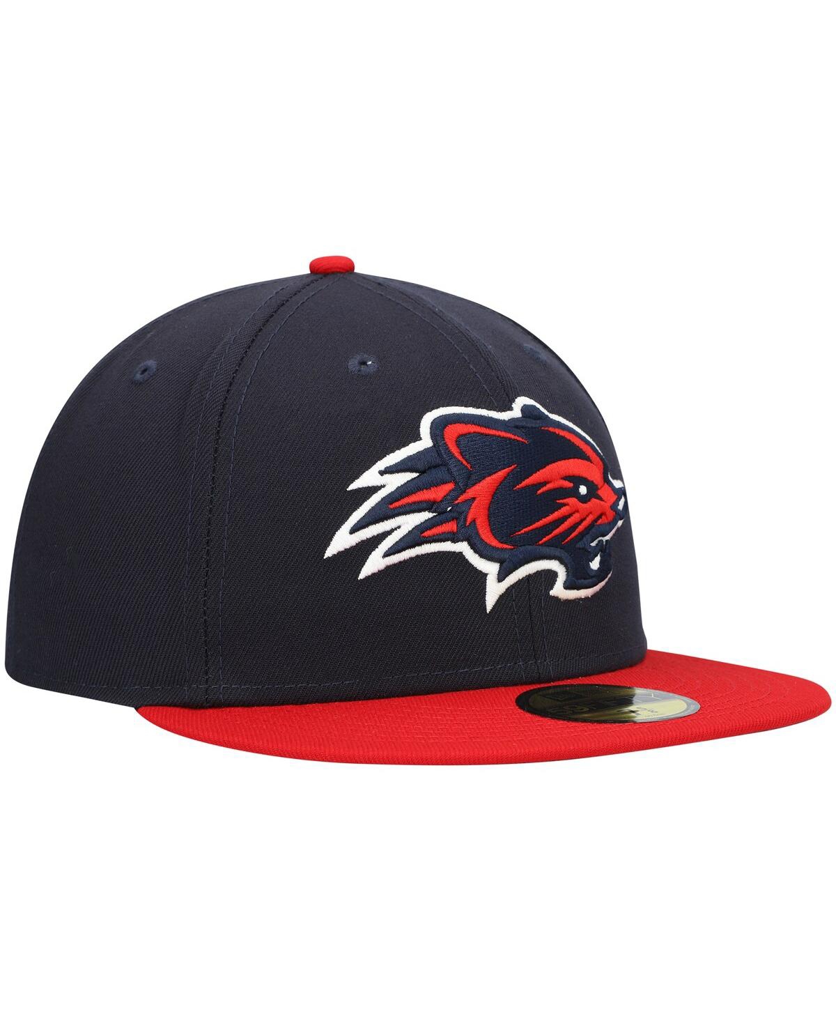 New Era Navy New Hampshire Fisher Cats Authentic Collection Road 59fifty Fitted Hat In Navy