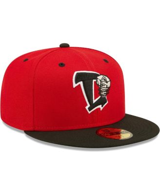 Men's Red Lansing Lugnuts Authentic Collection Team Home 59FIFTY Fitted Hat