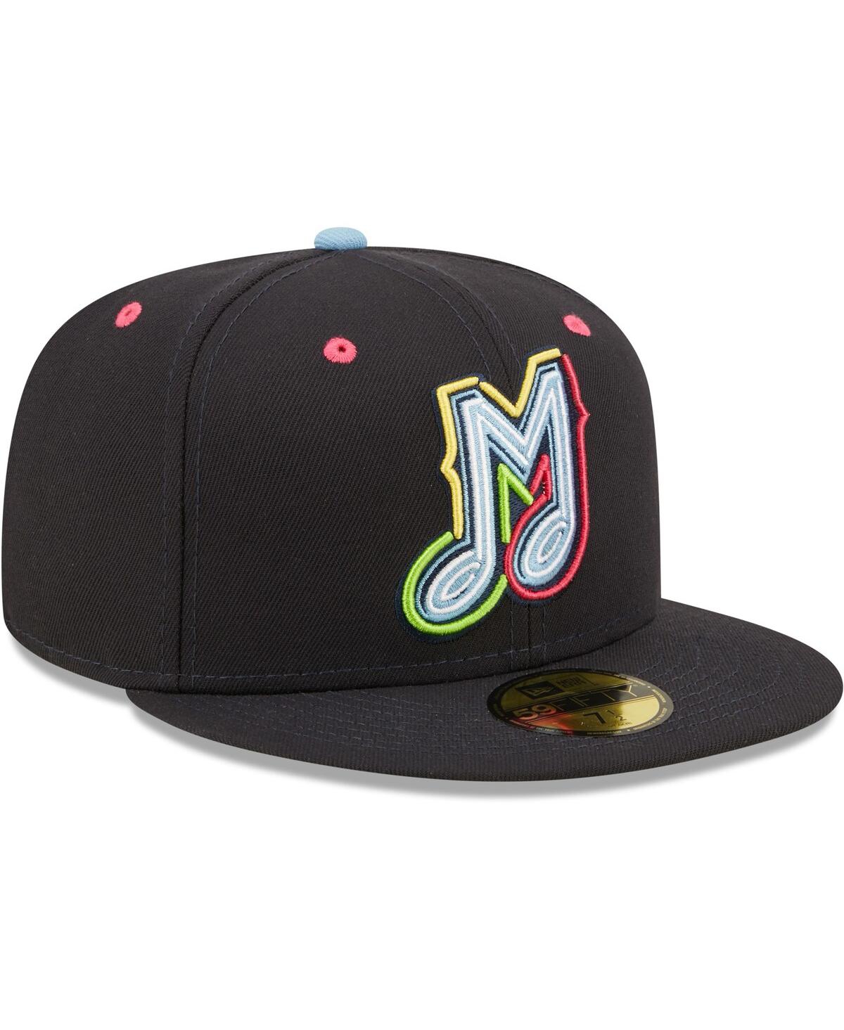 New Era Men's  Black Musica De Memphis Copa De La Diversion 59fifty Fitted Hat In Black