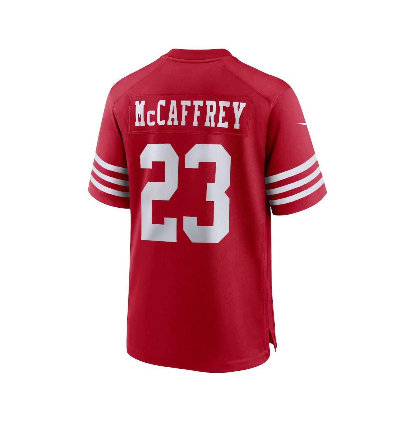 Детская игровая джерси Nike Christian McCaffrey San Francisco 49ers, цвет: Алый — фото 3