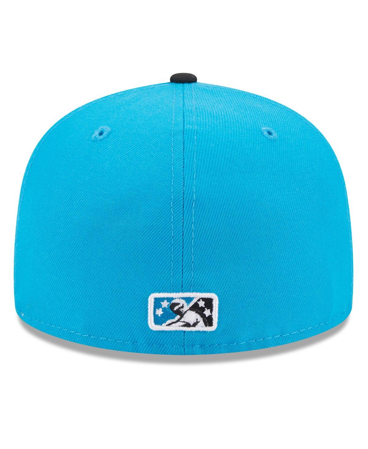 NEW ERA MEN'S NEW ERA BLUE CHARLOTTE KNIGHTS AUTHENTIC COLLECTION ALTERNATE LOGO 59FIFTY FITTED HAT 