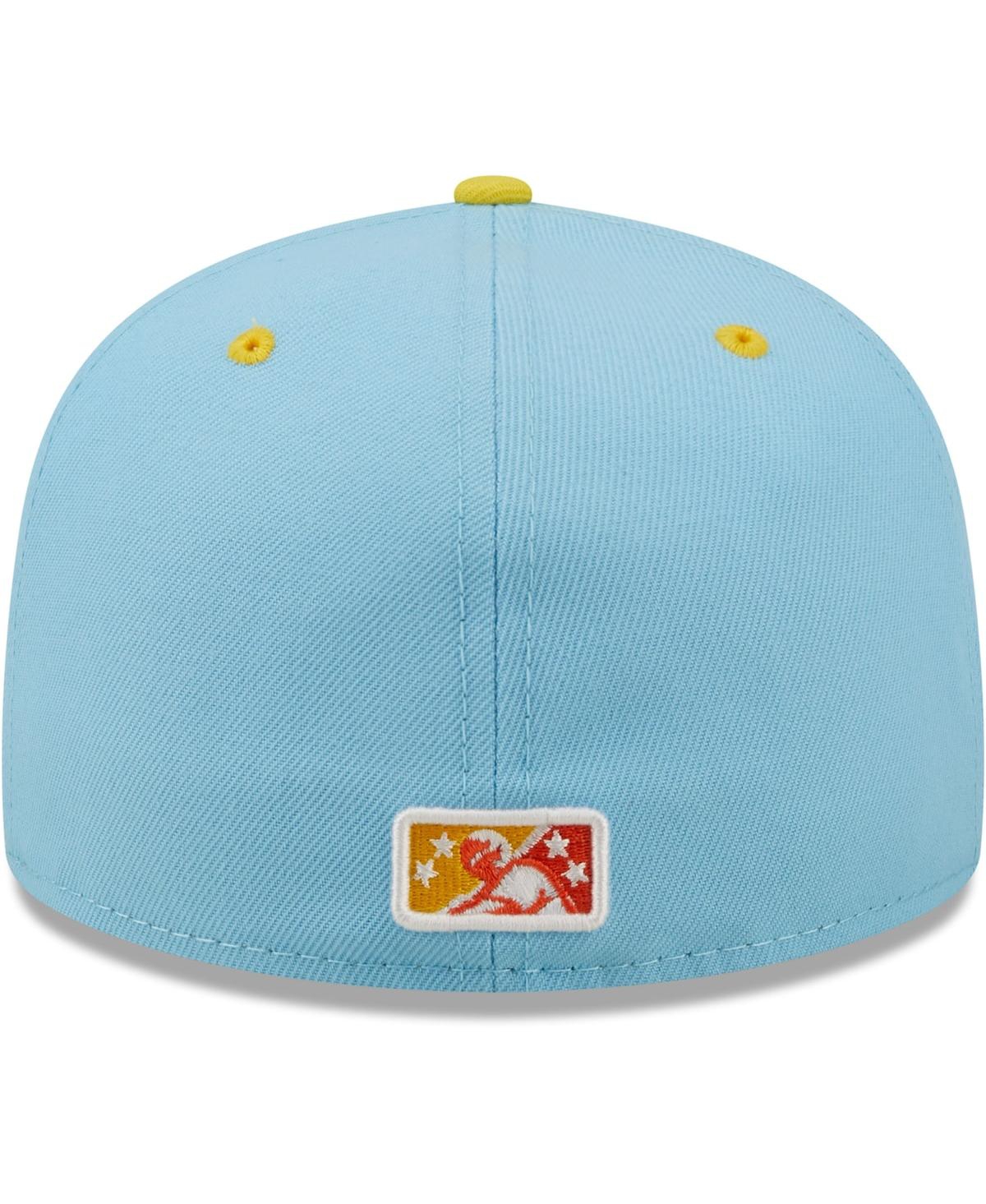 Shop New Era Men's  Light Blue, Orange Rayados De Winston-salem Copa De La Diversion 59fifty Fitted Hat In Light Blue,orange