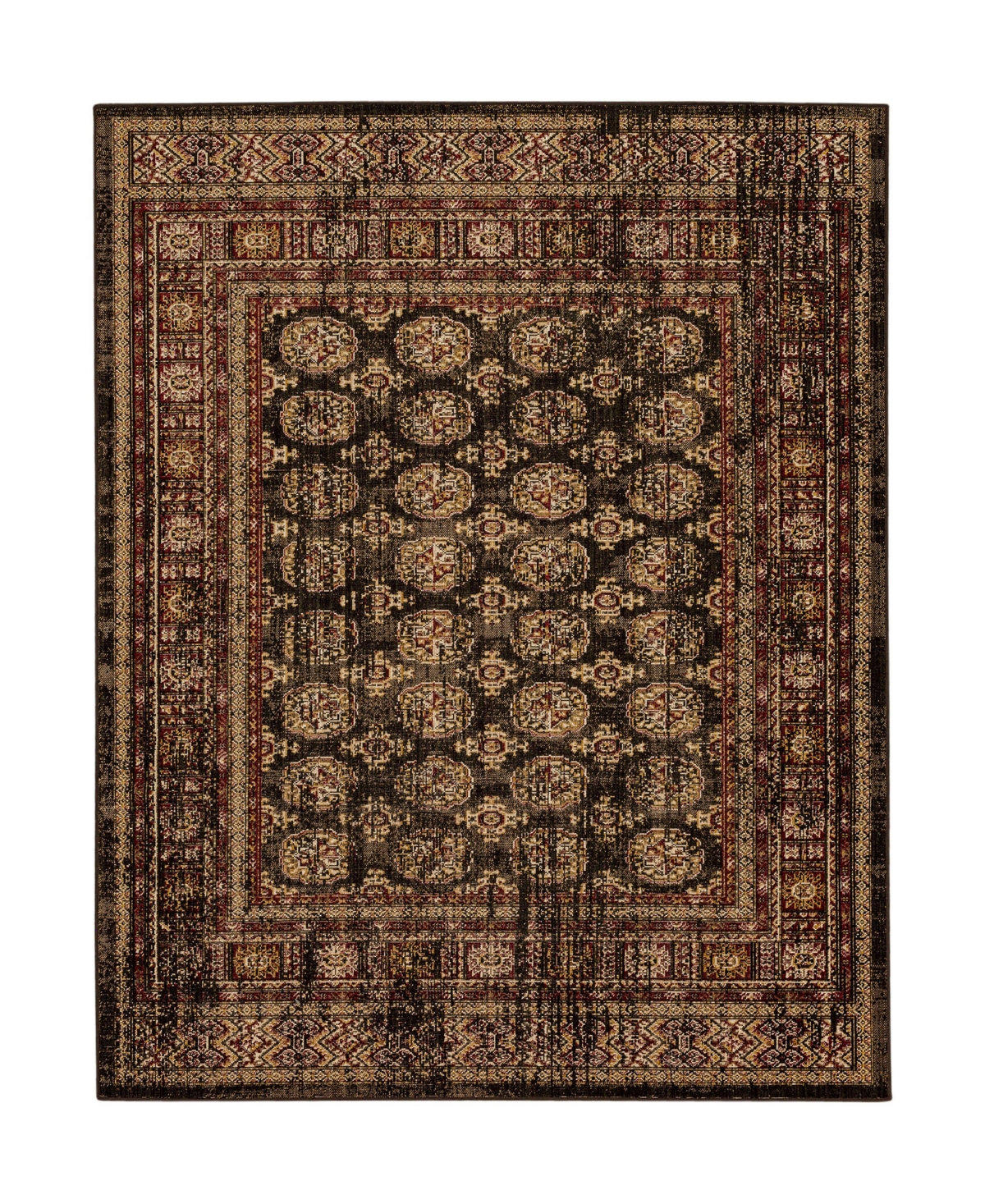 Karastan Bedouin Masrik 5'3in x 7'10in Area Rug - Charcoal