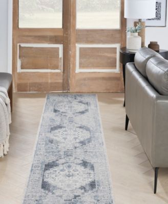 Astra Machine Washable ASW11 2'2" x 8' Runner Area Rug