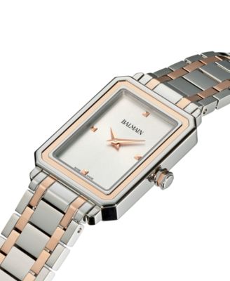 Women's Swiss Eirini Two-Tone Stainless Steel Bracelet Watch 25x33mm