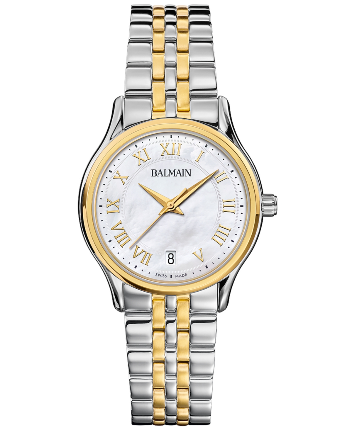 Women's Swiss Beleganza Two-Tone Stainless Steel Bracelet Watch 32mm - Silver/yellow