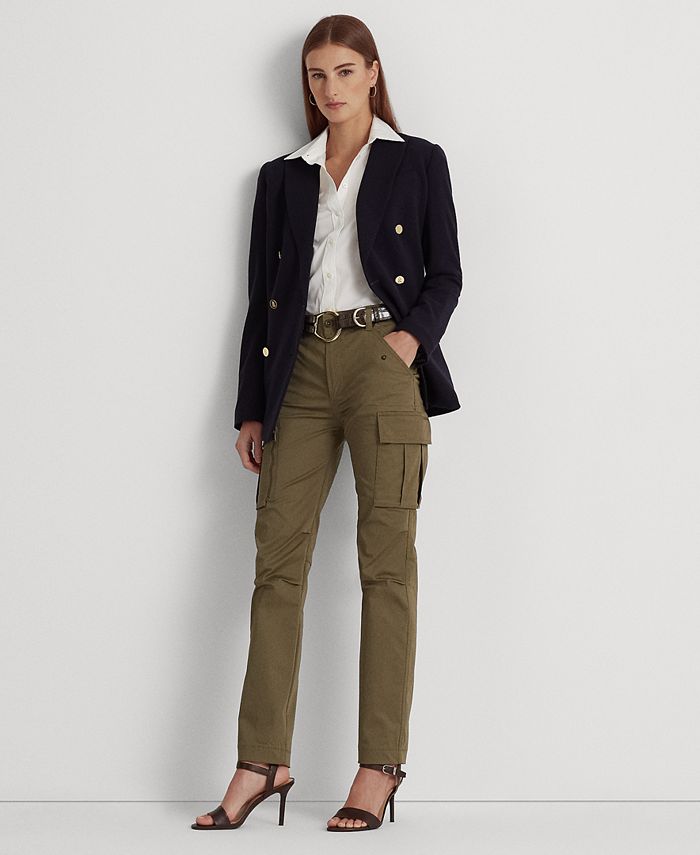 Lauren Ralph Lauren Women's Petite Cotton Sateen Cargo Pants Macy's