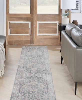 Astra Machine Washable ASW12 2'2" x 10' Runner Area Rug