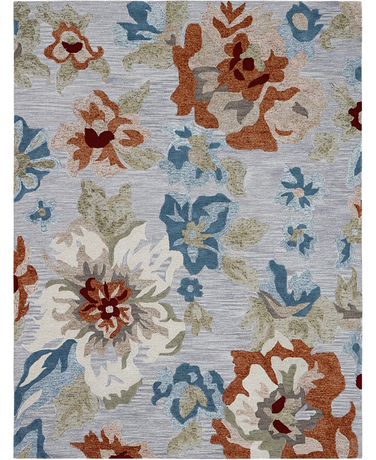 Creative Rugs Decor Eston E-1765 5' x 8' Area Rug - Silver