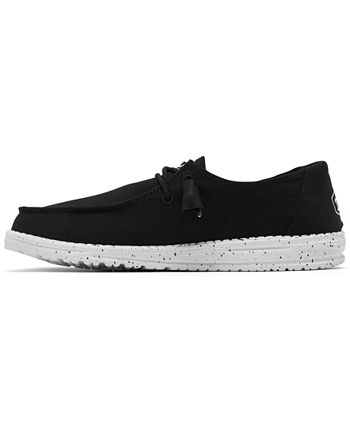 Hey Dude Women's Wendy Slub Canvas Casual Moccasin Sneakers from Finish ...