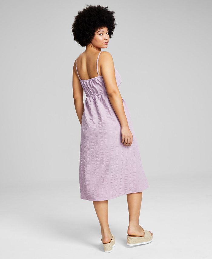 And Now This Women's Textured Sleeveless Midi Dress, Created for Macy's ...