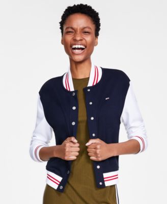 Tommy Jeans - Women's French Terry Long-Sleeve Varsity Jacket