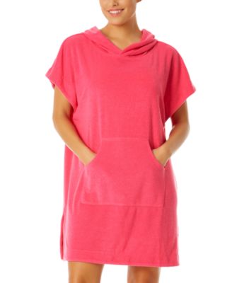 Anne Cole - Women's Terrycloth Hoodie Tunic Cover-Up