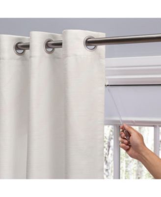 Grasscloth Lined Grommet Curtain Patio Panel w/Wand 110"W x 84"L
