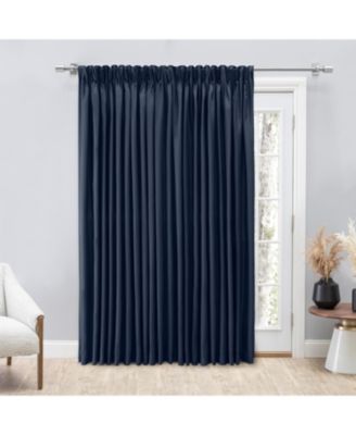 Grasscloth 2/Way Pinch Pleated w/Back Tabs Patio Curtain Panel 100"W x 96"L