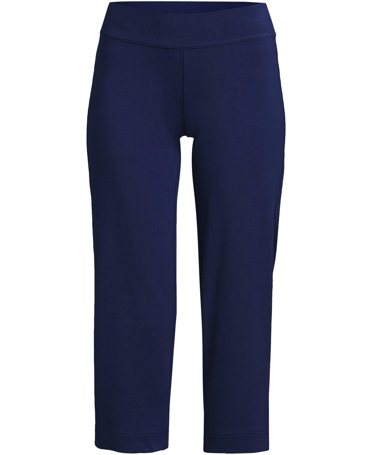 Lands' End Women's Starfish Mid Rise Pull On Crop Pants