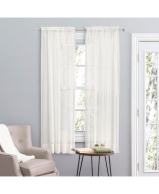 Sea Glass Rod Pocket Curtain Panel 55"W x 84"L