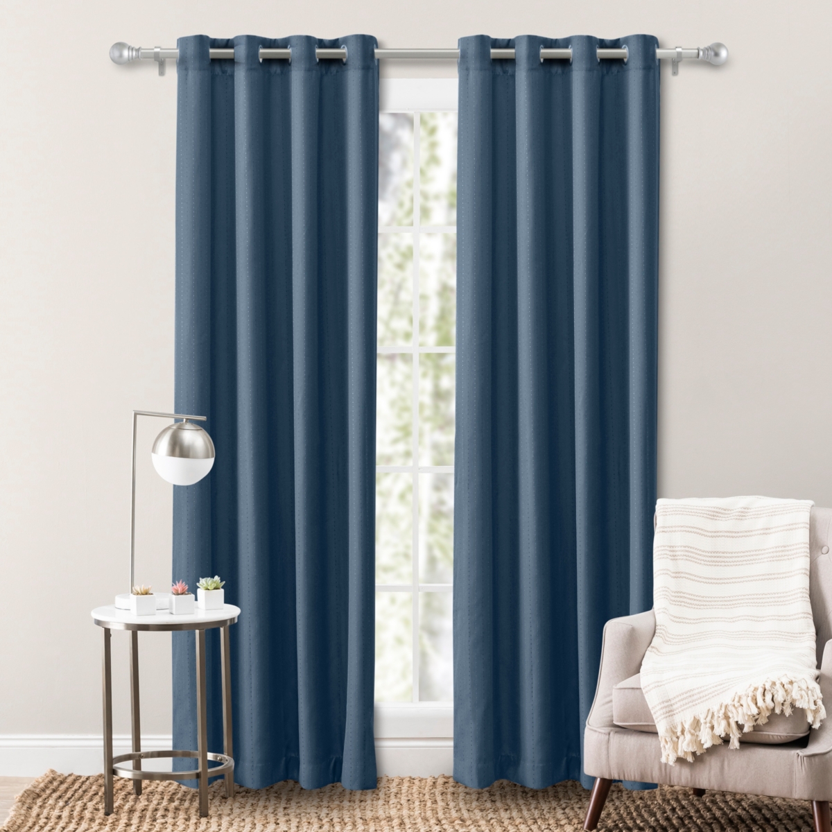 Ricardo Grand Pointe Grommet Curtain Panel 54"W x 63"L