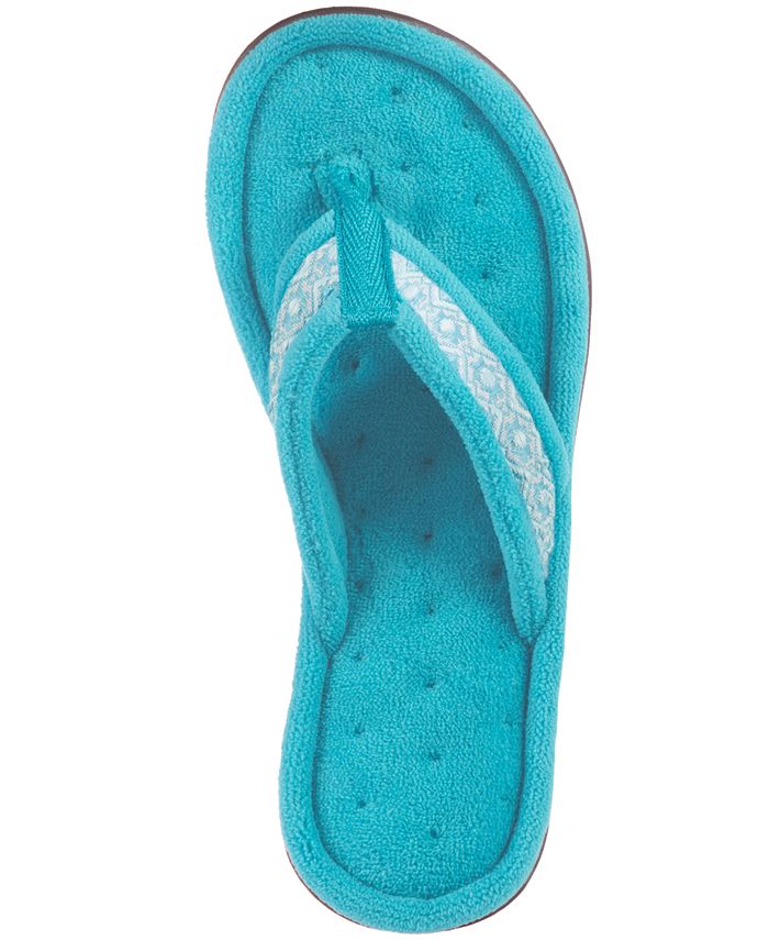 Isotoner Signature Women's Bay Microterry Thong Slippers - Macy's