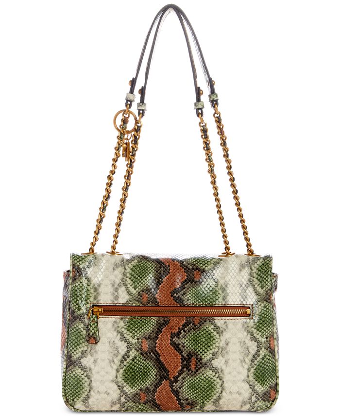 GUESS Becci Python Small Convertible Crossbody - Macy's