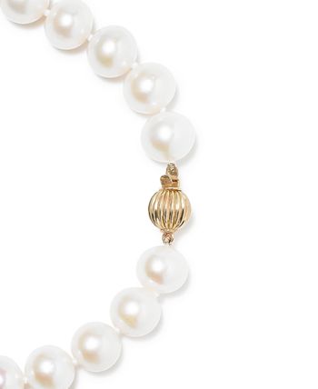 Belle de Mer Cultured Freshwater Pearl (9-1/2mm) Collar 18