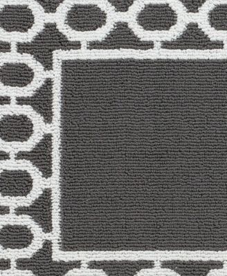 Christine Trellis Border Tufted Runner Rugs