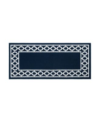 Christine Trellis Border Tufted Runner Rugs