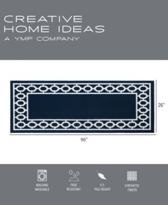 Christine Trellis Border Tufted Runner Rugs