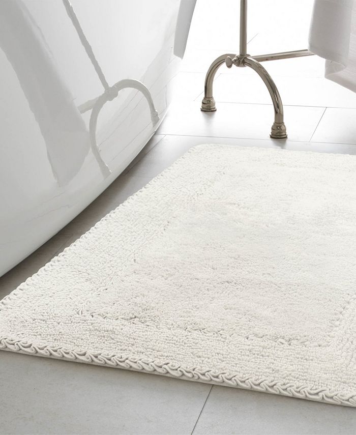 Laura Ashley Ruffle Cotton Bath Rugs, 2 Piece Set - Macy's