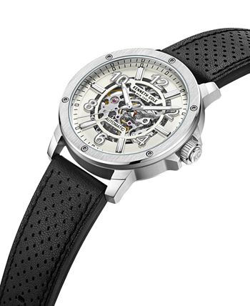 Kenneth Cole New York Men s Automatic Black Genuine Leather Watch