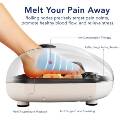 Shiatsu Foot Massager Machine with Kneading and Switchable Heat