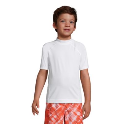 Big Boys Husky Short Sleeve Swim UPF 50 Rash Guard