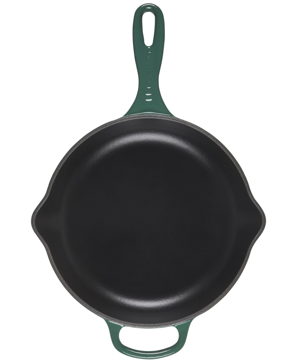 Le Creuset 9" Enameled Cast Iron Skillet With Helper Handle In Peche