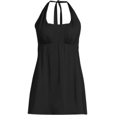 Women's Square Neck Halter Swim Dress One Piece Swimsuit