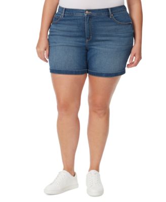 Gloria Vanderbilt - Plus Size Amanda Cuffed Denim Shorts