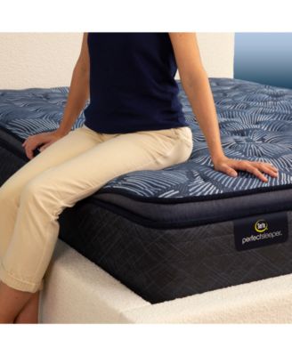 Perfect Sleeper Cobalt Calm 14" Medium Pillow Top Mattress Set, Queen Split
