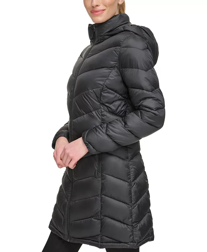Women's Packable Hooded Puffer Coat - thumbnail 8