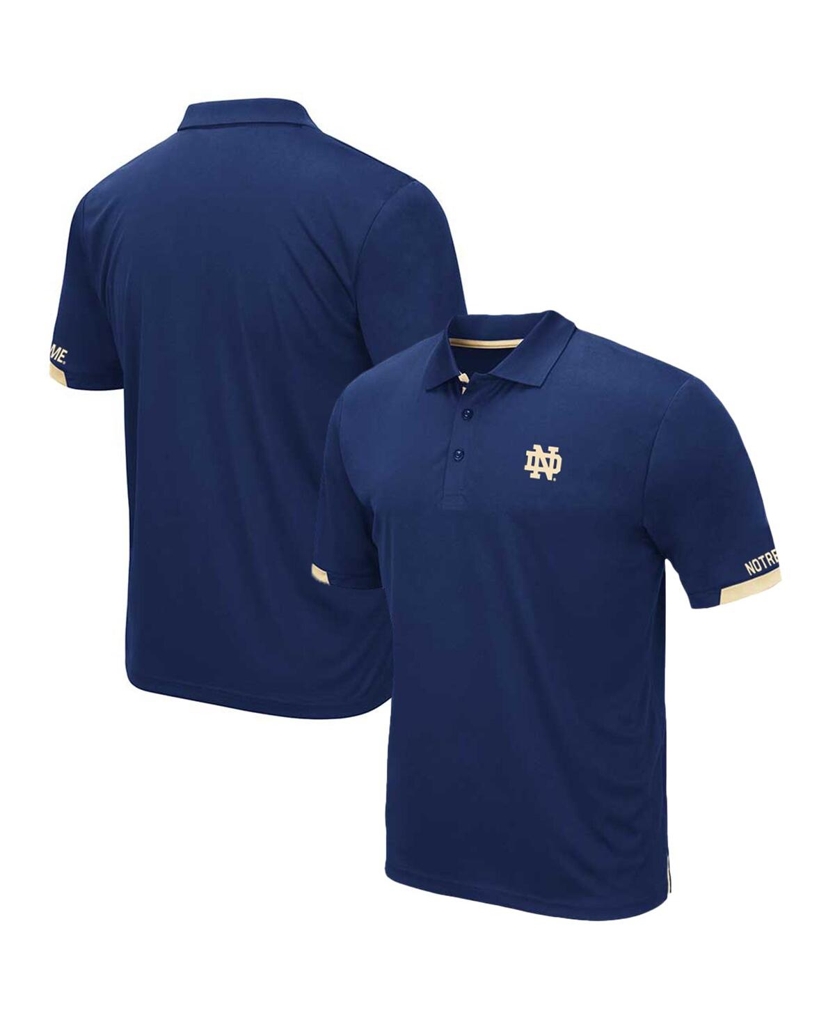 Colosseum Men's  Navy Notre Dame Fighting Irish Big And Tall Santry Polo Shirt