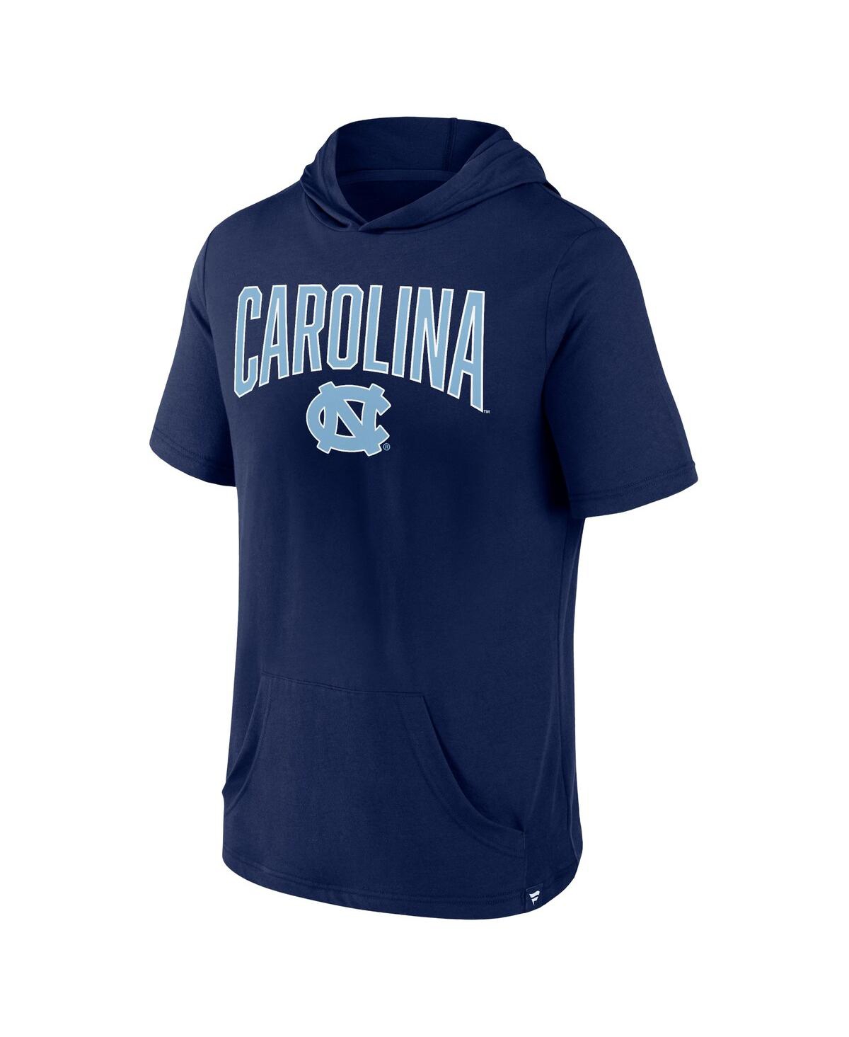 Fanatics Men's  Navy North Carolina Tar Heels Outline Lower Arch Hoodie T-shirt In Navy