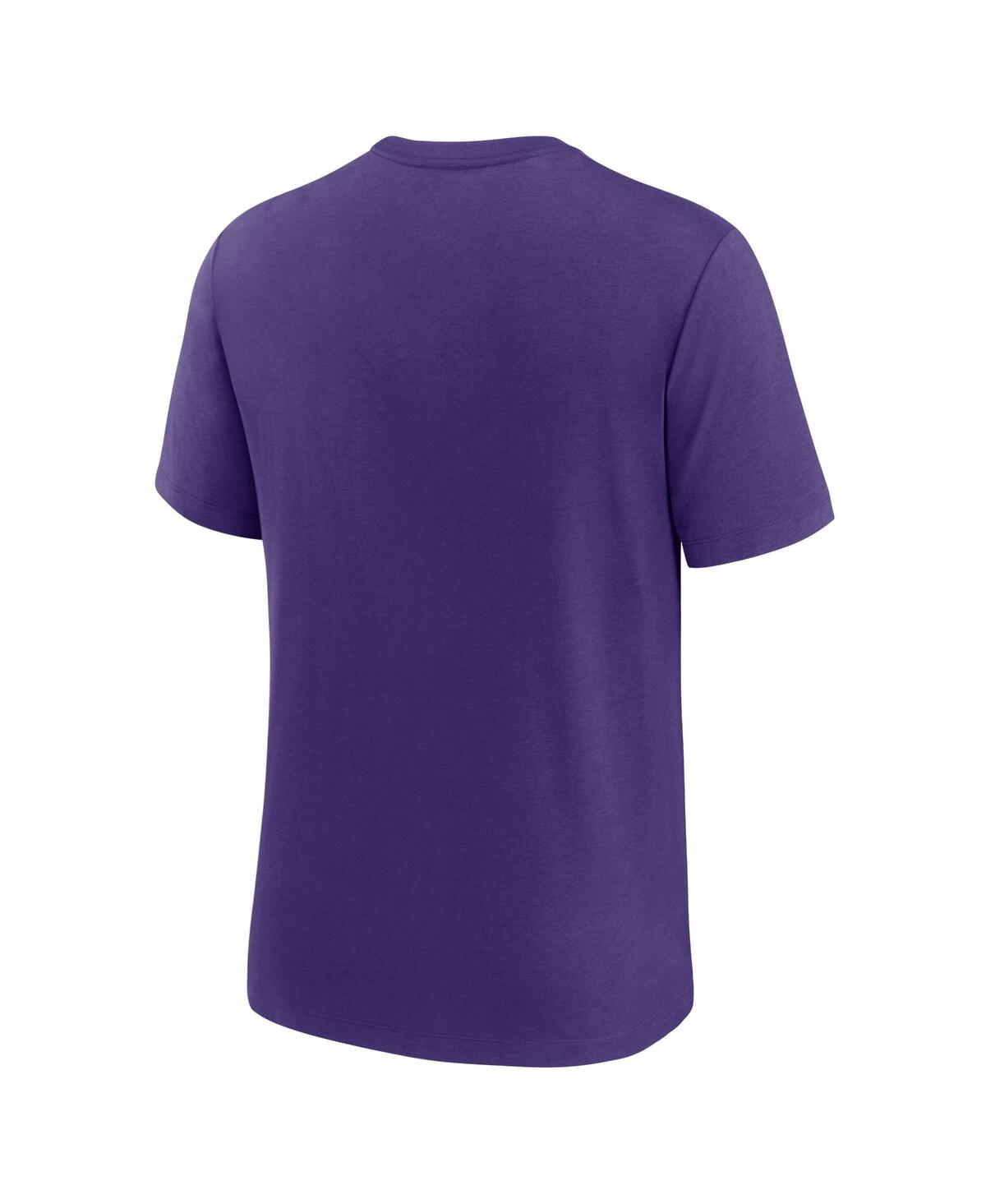 Nike Heather Purple Tampa Bay Rays Rewind Review Slash Tri-blend T-shirt In Heather Purple