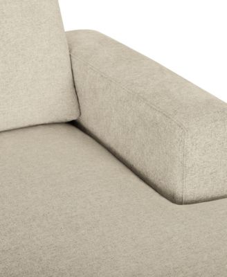 Elizabeth 85" Stain-Resistant Fabric Reversible Sofa Chaise Sectional