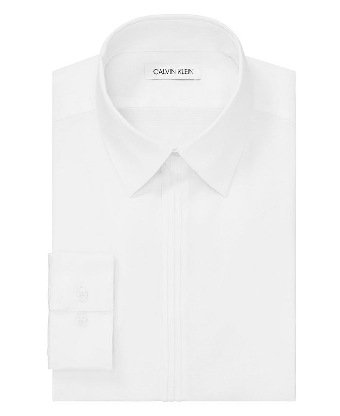 Calvin klein men's white dress shirt top